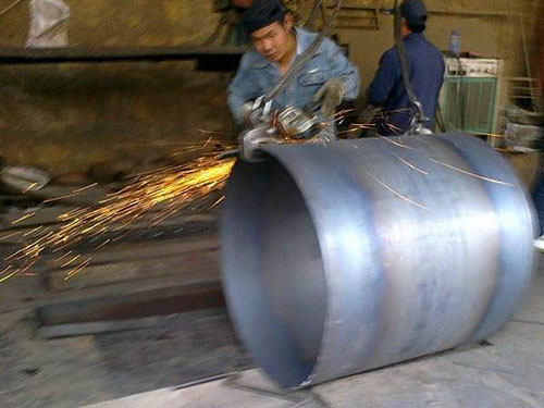 鋼板卷管車間展示